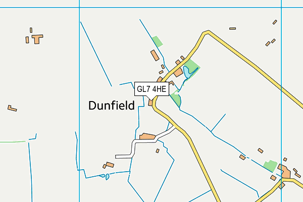 GL7 4HE map - OS VectorMap District (Ordnance Survey)