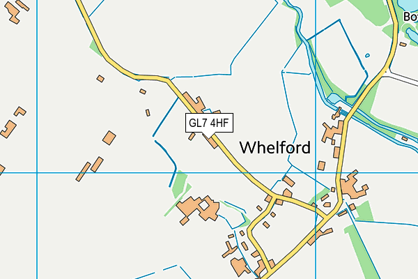 GL7 4HF map - OS VectorMap District (Ordnance Survey)