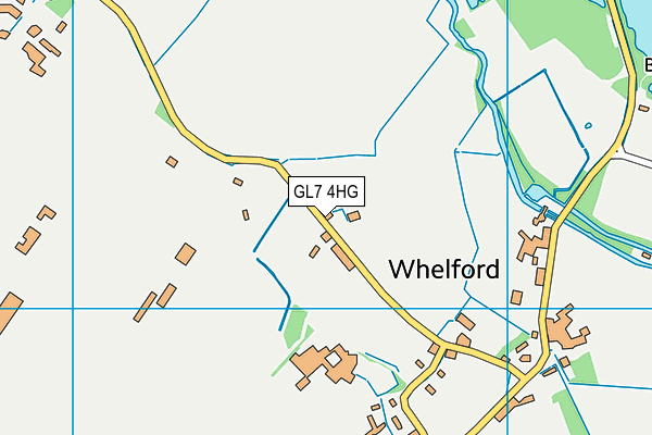 GL7 4HG map - OS VectorMap District (Ordnance Survey)