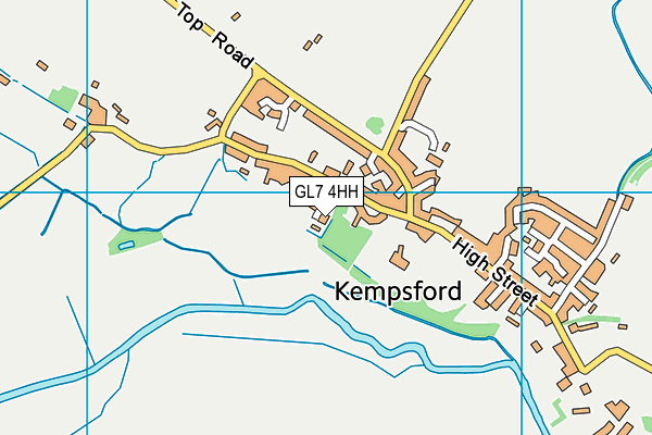 GL7 4HH map - OS VectorMap District (Ordnance Survey)