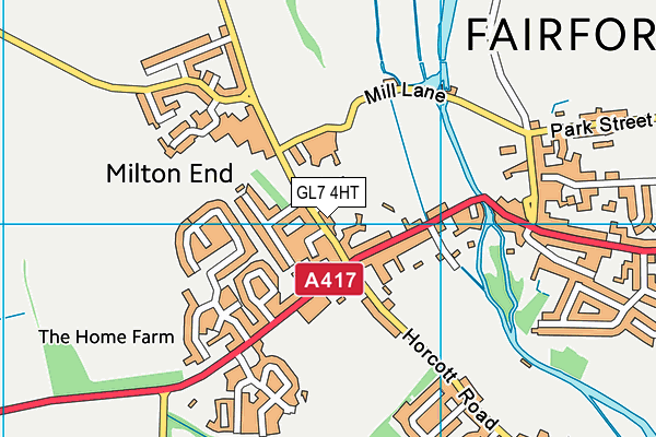 GL7 4HT map - OS VectorMap District (Ordnance Survey)