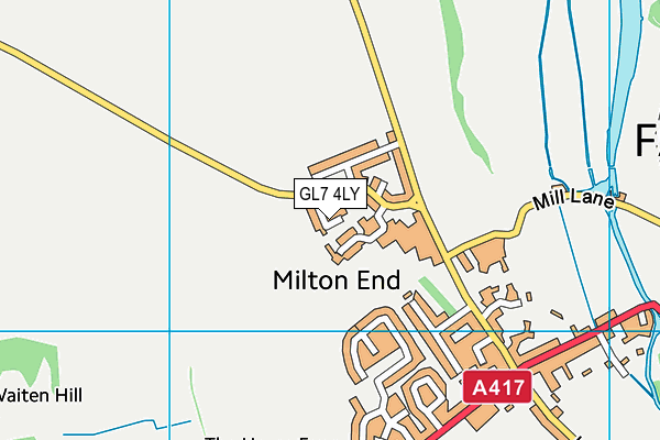 GL7 4LY map - OS VectorMap District (Ordnance Survey)