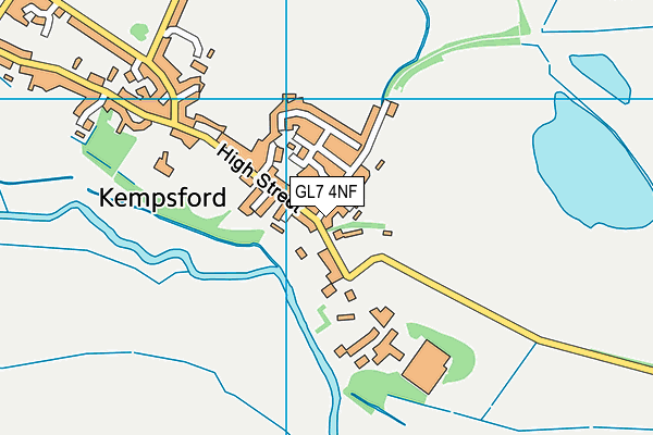 GL7 4NF map - OS VectorMap District (Ordnance Survey)