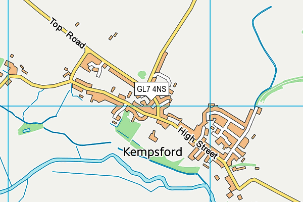 GL7 4NS map - OS VectorMap District (Ordnance Survey)