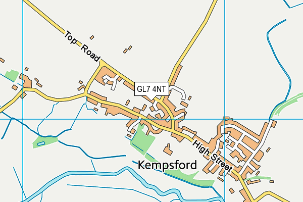 GL7 4NT map - OS VectorMap District (Ordnance Survey)