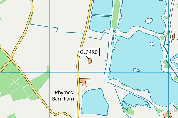 GL7 4RD map - OS VectorMap District (Ordnance Survey)