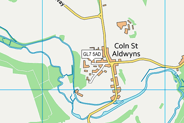 GL7 5AD map - OS VectorMap District (Ordnance Survey)