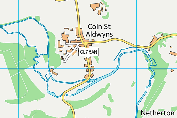 GL7 5AN map - OS VectorMap District (Ordnance Survey)