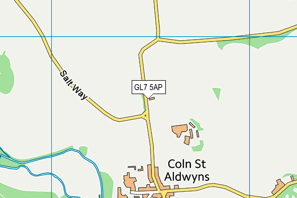 GL7 5AP map - OS VectorMap District (Ordnance Survey)