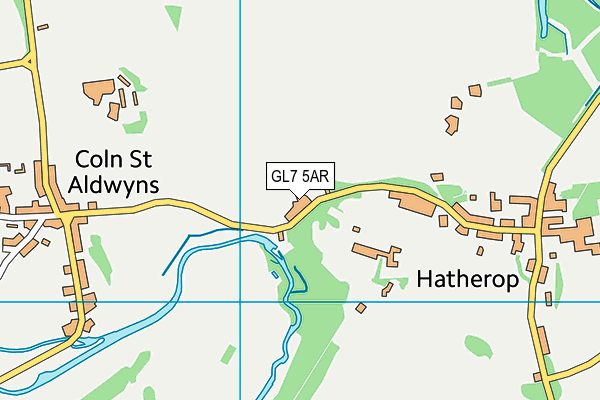 GL7 5AR map - OS VectorMap District (Ordnance Survey)