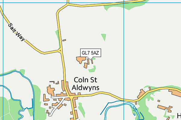 GL7 5AZ map - OS VectorMap District (Ordnance Survey)