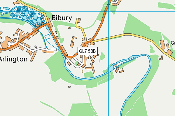 GL7 5BB map - OS VectorMap District (Ordnance Survey)