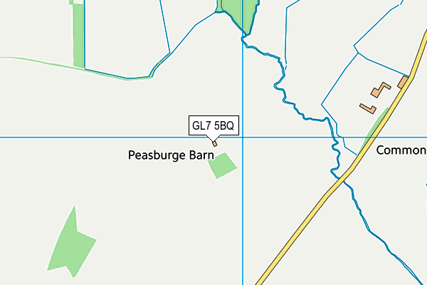 GL7 5BQ map - OS VectorMap District (Ordnance Survey)