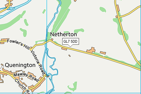 GL7 5DD map - OS VectorMap District (Ordnance Survey)