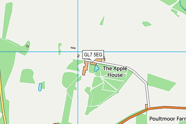 GL7 5EG map - OS VectorMap District (Ordnance Survey)