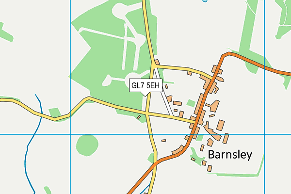 GL7 5EH map - OS VectorMap District (Ordnance Survey)