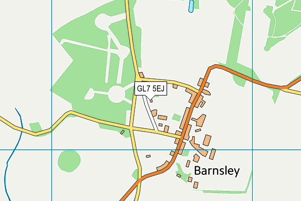 GL7 5EJ map - OS VectorMap District (Ordnance Survey)