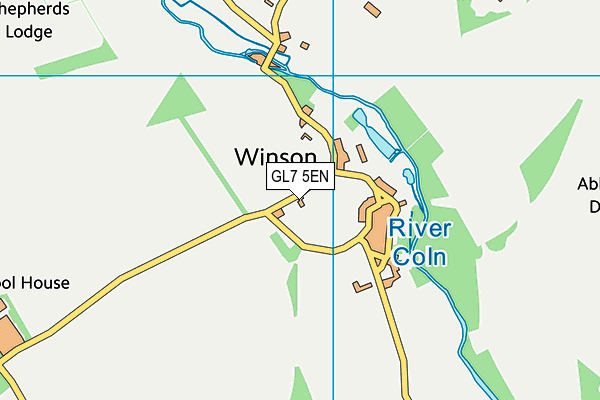 GL7 5EN map - OS VectorMap District (Ordnance Survey)