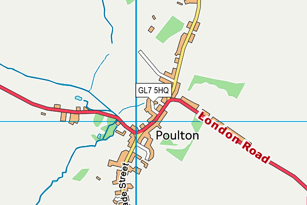 GL7 5HQ map - OS VectorMap District (Ordnance Survey)