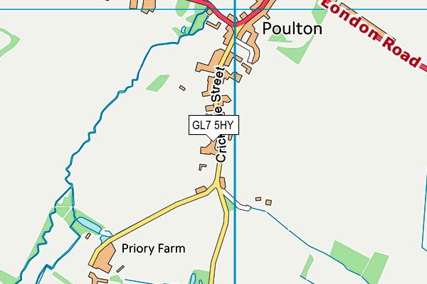 Map of THE COTSWOLD PUDDING COMPANY LTD at district scale