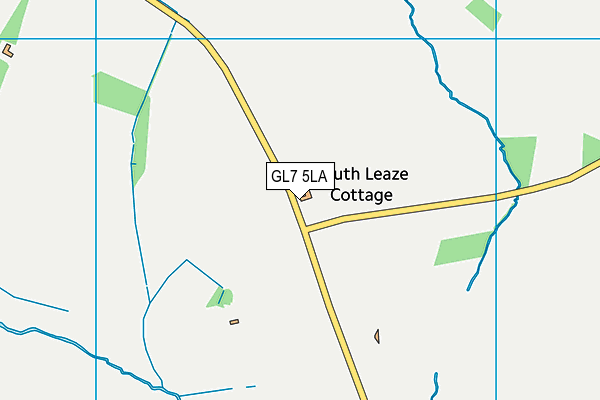 GL7 5LA map - OS VectorMap District (Ordnance Survey)