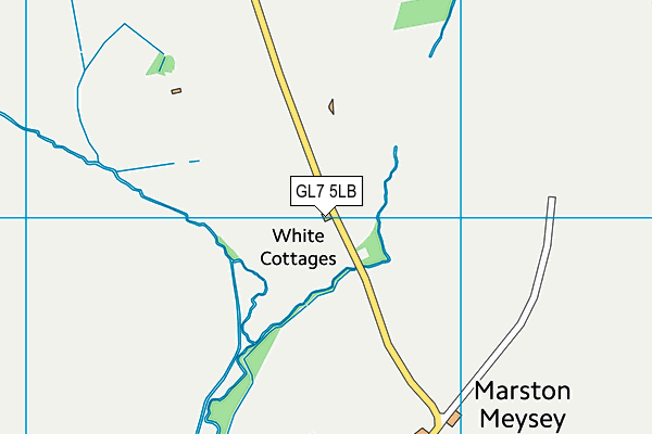 GL7 5LB map - OS VectorMap District (Ordnance Survey)