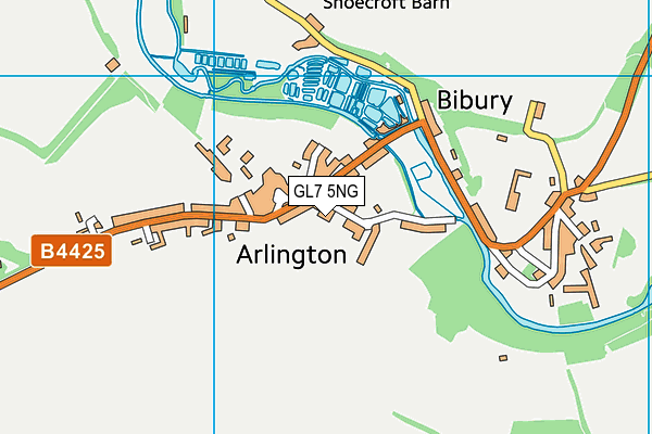 GL7 5NG map - OS VectorMap District (Ordnance Survey)