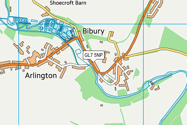 GL7 5NP map - OS VectorMap District (Ordnance Survey)