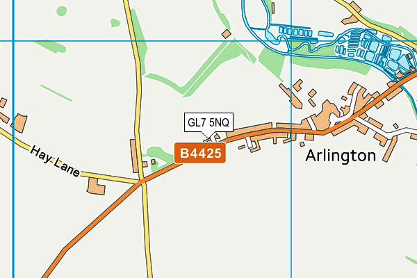 GL7 5NQ map - OS VectorMap District (Ordnance Survey)