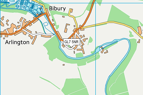 Bibury Church of England Primary School map (GL7 5NR) - OS VectorMap District (Ordnance Survey)