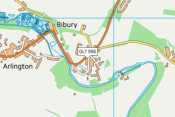 GL7 5NS map - OS VectorMap District (Ordnance Survey)