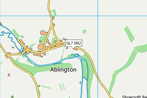 GL7 5NU map - OS VectorMap District (Ordnance Survey)