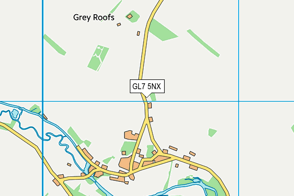 GL7 5NX map - OS VectorMap District (Ordnance Survey)