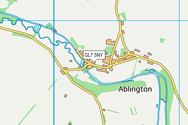 GL7 5NY map - OS VectorMap District (Ordnance Survey)