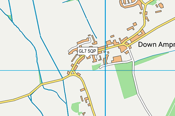 GL7 5QP map - OS VectorMap District (Ordnance Survey)