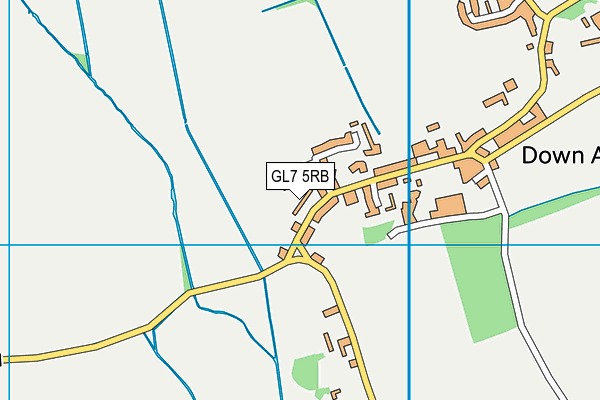 GL7 5RB map - OS VectorMap District (Ordnance Survey)