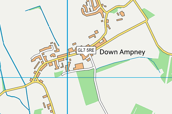 GL7 5RE map - OS VectorMap District (Ordnance Survey)