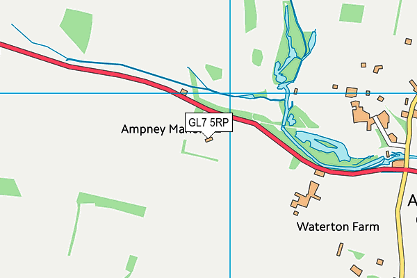 GL7 5RP map - OS VectorMap District (Ordnance Survey)