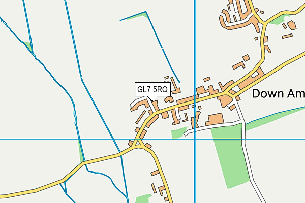 GL7 5RQ map - OS VectorMap District (Ordnance Survey)
