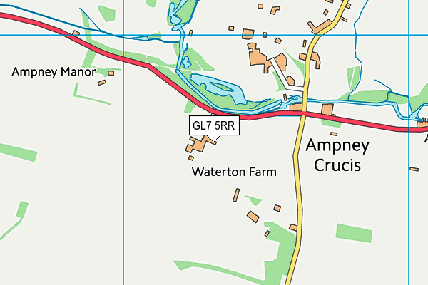 GL7 5RR map - OS VectorMap District (Ordnance Survey)