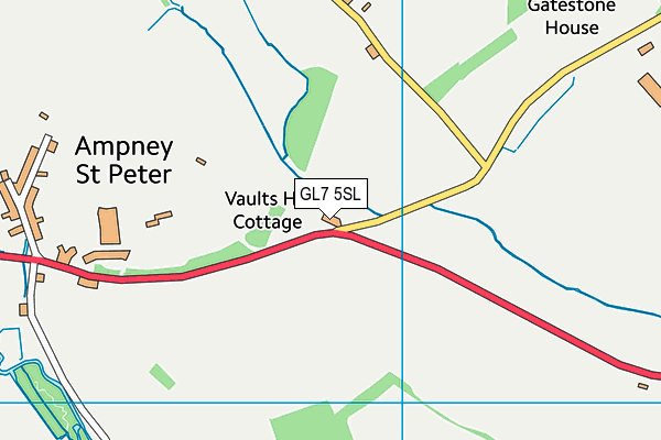 GL7 5SL map - OS VectorMap District (Ordnance Survey)