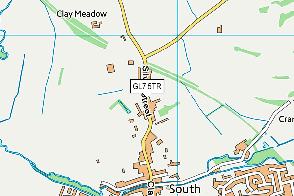 GL7 5TR map - OS VectorMap District (Ordnance Survey)