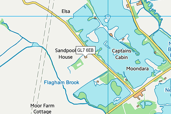 GL7 6EB map - OS VectorMap District (Ordnance Survey)