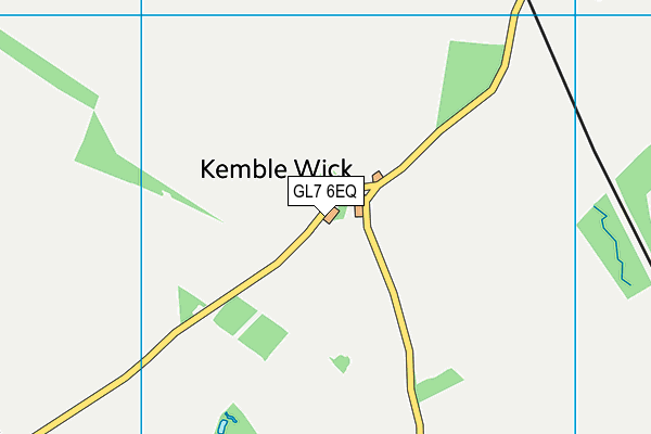 GL7 6EQ map - OS VectorMap District (Ordnance Survey)