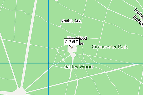 GL7 6LT map - OS VectorMap District (Ordnance Survey)