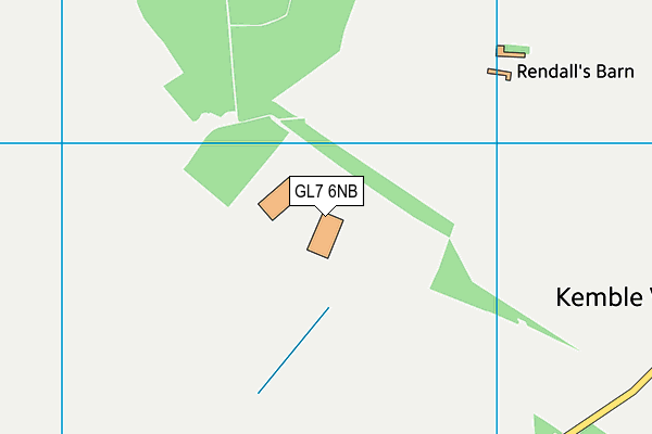 GL7 6NB map - OS VectorMap District (Ordnance Survey)