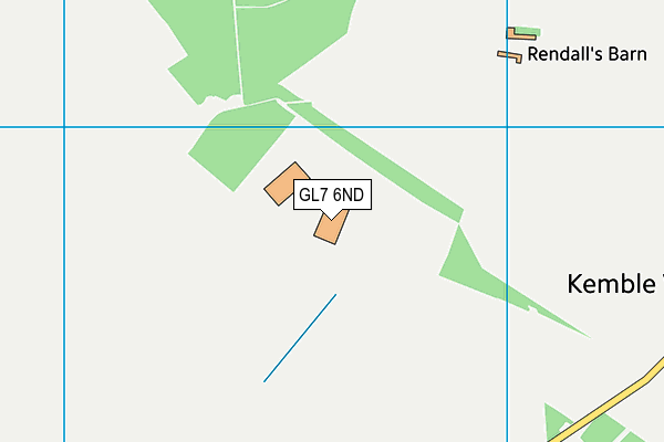 GL7 6ND map - OS VectorMap District (Ordnance Survey)