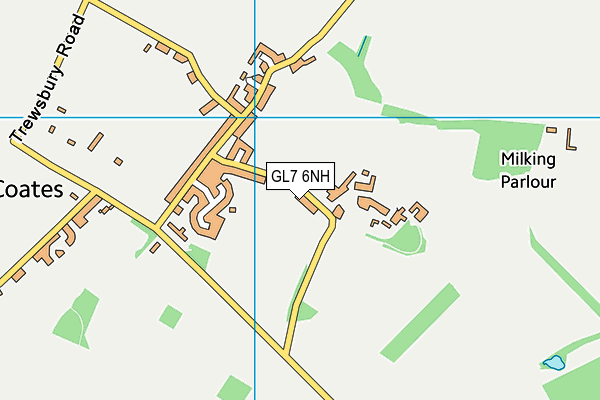 GL7 6NH map - OS VectorMap District (Ordnance Survey)