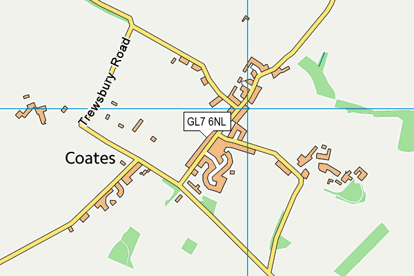 GL7 6NL map - OS VectorMap District (Ordnance Survey)