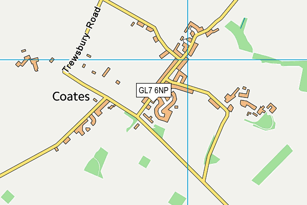 GL7 6NP map - OS VectorMap District (Ordnance Survey)